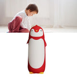 Water Bottle Penguin Design Heat Insulation 300ml Portable Water Cup for Outdoor Red