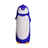 Water Bottle Penguin Design Heat Insulation 300ml Portable Water Cup for Outdoor Blue - Top-Down View