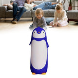 Water Bottle Penguin Design Heat Insulation 300ml Portable Water Cup for Outdoor Blue - 45-Degree Angle