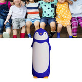 Water Bottle Penguin Design Heat Insulation 300ml Portable Water Cup for Outdoor Blue