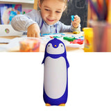 Water Bottle Penguin Design Heat Insulation 300ml Portable Water Cup for Outdoor Blue