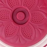 Dish Cover Foldable Drain Basket Dustproof Microwave Cover Splatter Guard for Home Cooking Red