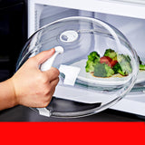 Microwave Oven Splatter Cover High Temperature Resistant Plastic Splash Guard Lid for Kitchen Mini Type - 45-Degree Angle