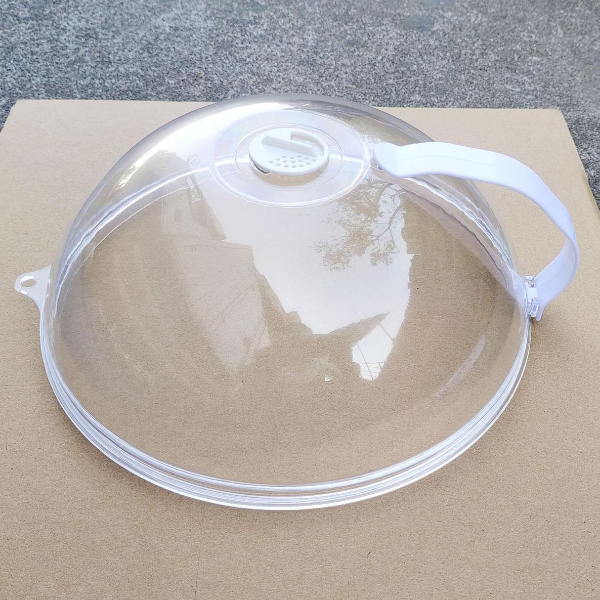 Microwave Oven Splatter Cover High Temperature Resistant Plastic Splash Guard Lid for Kitchen Mini Type