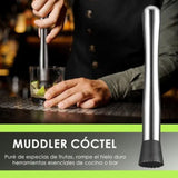 Cocktail Mixing Spoon Muddler and 15ml 30ml Jigger Stainless Steel Bar Tool Set for Home