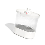 Rice Bucket Damp Proof Sealing Thickened PP PET Grain Storage Tank for Home Flour Dog Food L White Rabbit
