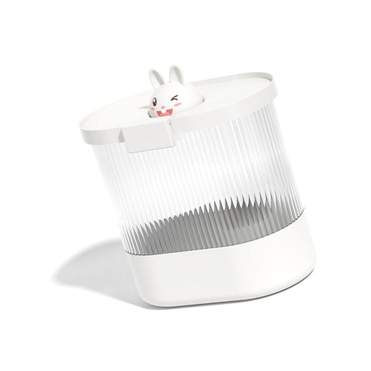 Rice Bucket Damp Proof Sealing Thickened PP PET Grain Storage Tank for Home Flour Dog Food L White Rabbit
