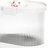 Rice Bucket Damp Proof Sealing Thickened PP PET Grain Storage Tank for Home Flour Dog Food L White Rabbit - Low Angle