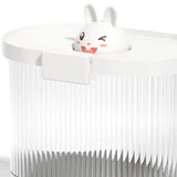 Rice Bucket Damp Proof Sealing Thickened PP PET Grain Storage Tank for Home Flour Dog Food L White Rabbit - Extra Image