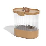 Rice Bucket Damp Proof Sealing Thickened PP PET Grain Storage Tank for Home Flour Dog Food L Brown Bear