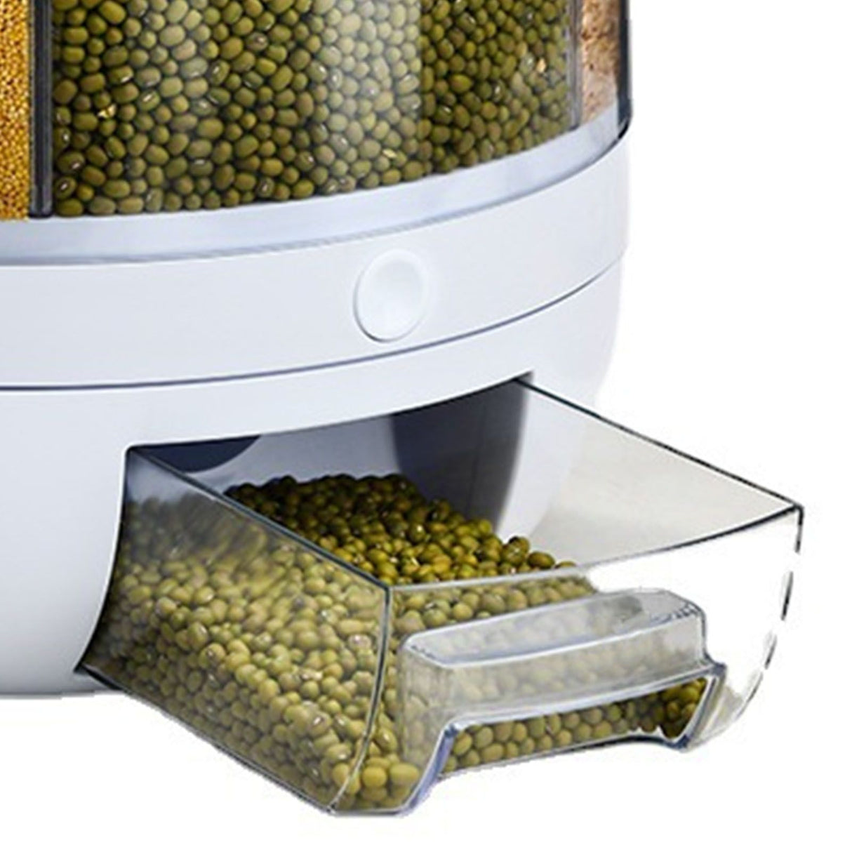 Grains Separate Storage Box Sealed Rotating Rice Bucket Home Insect Damp Proof Rice Storage Tank L 27x27cm/10.6x10.6in