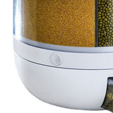 Grains Separate Storage Box Sealed Rotating Rice Bucket Home Insect Damp Proof Rice Storage Tank L 27x27cm/10.6x10.6in