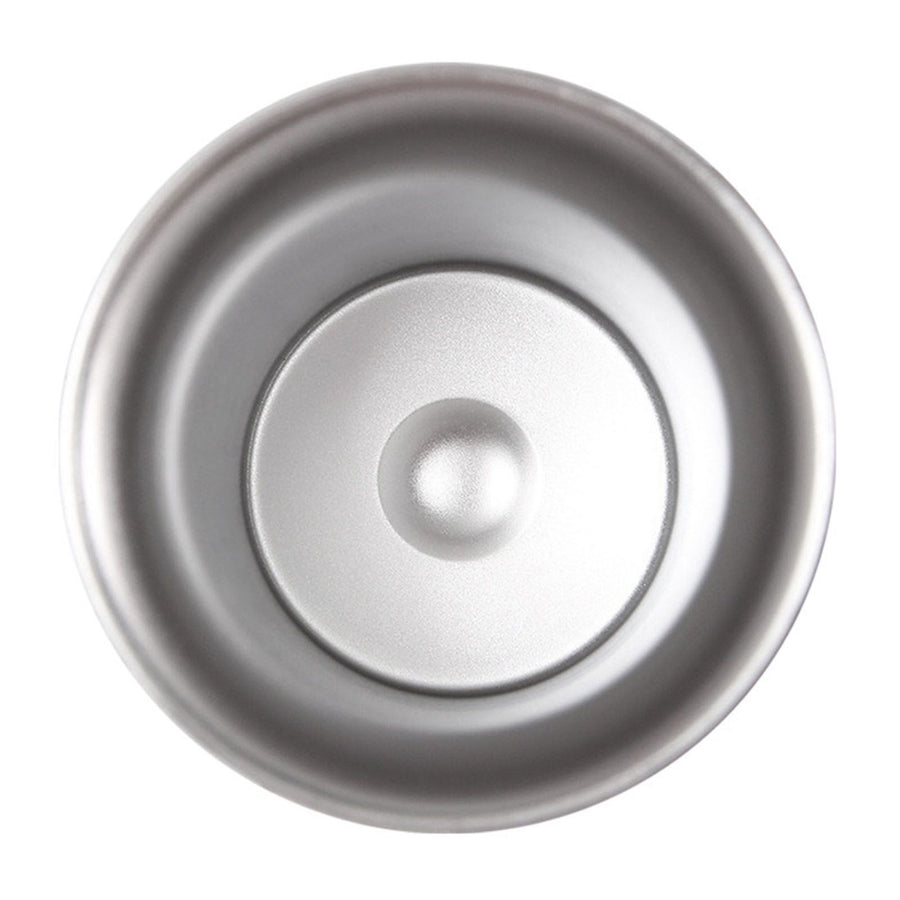 8oz 304 Stainless Steel Gourd Cup Double Layers Vacuum Insulation Cup with Straw Brush White