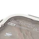 2 Layer Plastic Salad Lunch Box Microwave Safe Salad Lunch Container Portable Fruit Fat Reducing Light Food Picnic Box for Office Workers White, 1700ml - Low Angle