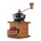 Manual Coffee Grinder Italian Retro Portable Stainless Steel Brown Hand Crank Coffee Mill for Home