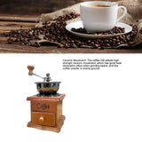 Manual Coffee Grinder Italian Retro Portable Stainless Steel Brown Hand Crank Coffee Mill for Home - Extra Image