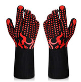 BBQ Gloves 1472℉ Heat Resistant Grilling Gloves Nonslip Silicone for Barbecue Cooking Baking - Side View