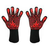 BBQ Gloves 1472℉ Heat Resistant Grilling Gloves Nonslip Silicone for Barbecue Cooking Baking