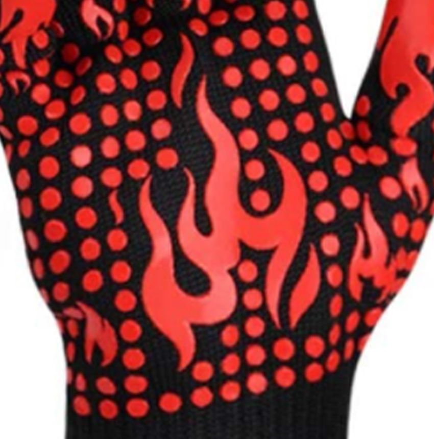 BBQ Gloves 1472℉ Heat Resistant Grilling Gloves Nonslip Silicone for Barbecue Cooking Baking