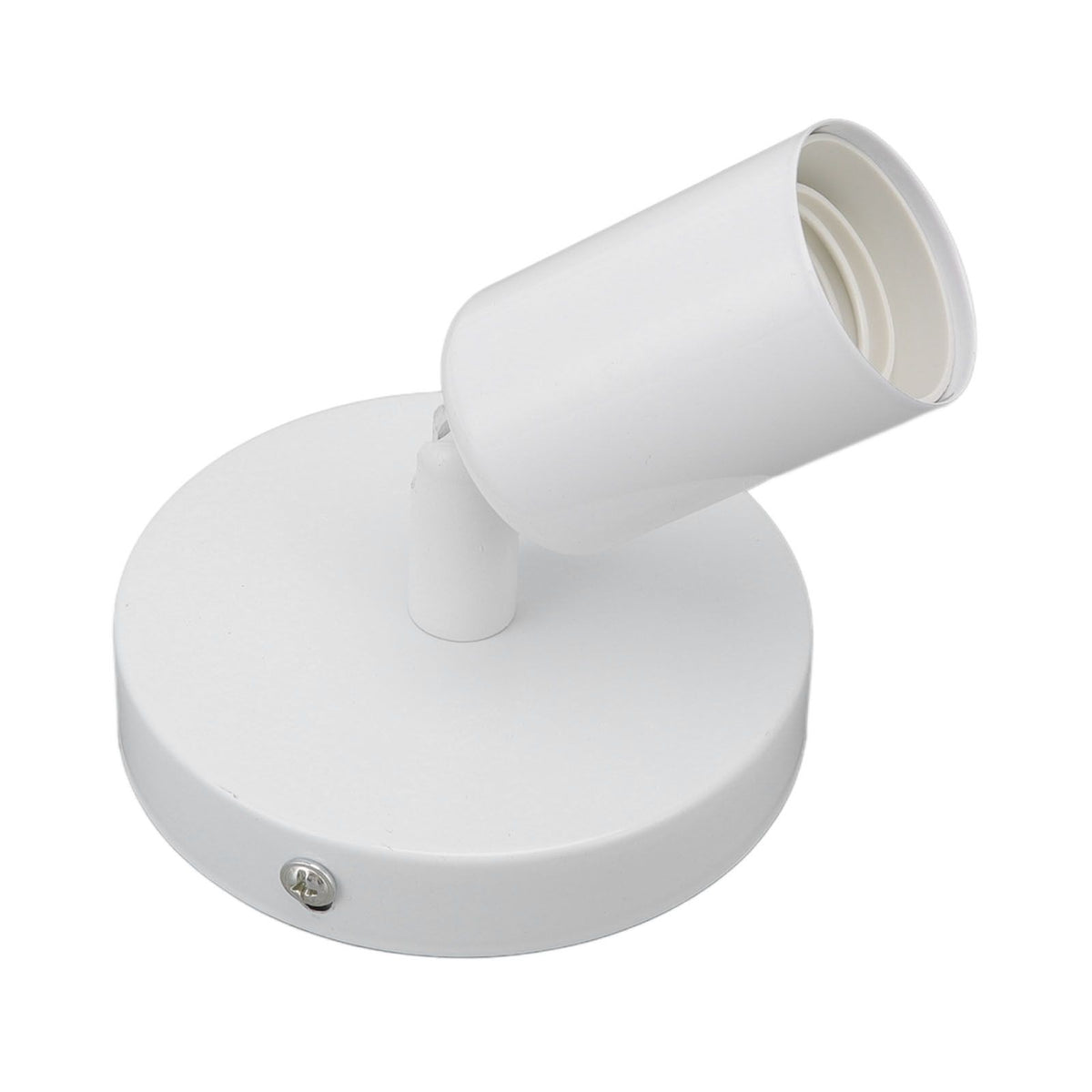 E26 E27 Wall Lamp Holder Modern Simple Wall Lamp Base for Bedroom Living Room Showcase 85‑265V White