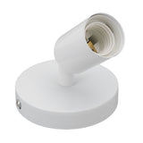 E26 E27 Wall Lamp Holder Modern Simple Wall Lamp Base for Bedroom Living Room Showcase 85‑265V White