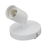 E26 E27 Wall Lamp Holder Modern Simple Wall Lamp Base for Bedroom Living Room Showcase 85‑265V White