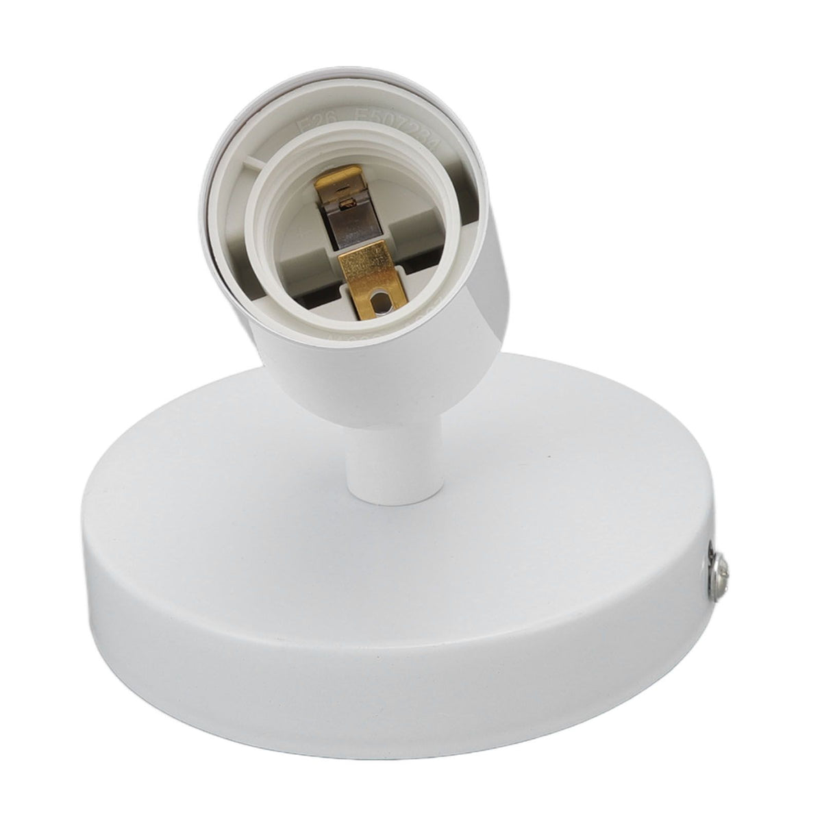 E26 E27 Wall Lamp Holder Modern Simple Wall Lamp Base for Bedroom Living Room Showcase 85‑265V White