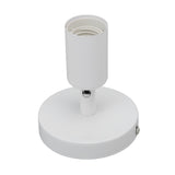 E26 E27 Wall Lamp Holder Modern Simple Wall Lamp Base for Bedroom Living Room Showcase 85‑265V White - Close-Up Angle