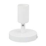E26 E27 Wall Lamp Holder Modern Simple Wall Lamp Base for Bedroom Living Room Showcase 85‑265V White - Low Angle