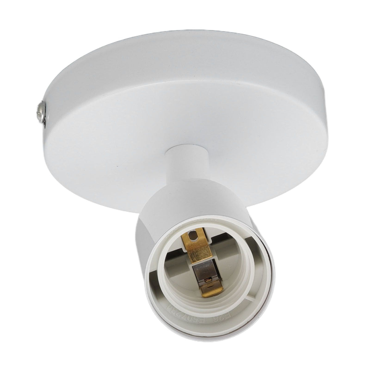 E26 E27 Wall Lamp Holder Modern Simple Wall Lamp Base for Bedroom Living Room Showcase 85‑265V White