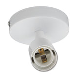 E26 E27 Wall Lamp Holder Modern Simple Wall Lamp Base for Bedroom Living Room Showcase 85‑265V White - Extra Image