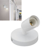 E26 E27 Wall Lamp Holder Modern Simple Wall Lamp Base for Bedroom Living Room Showcase 85‑265V White - Extra Image