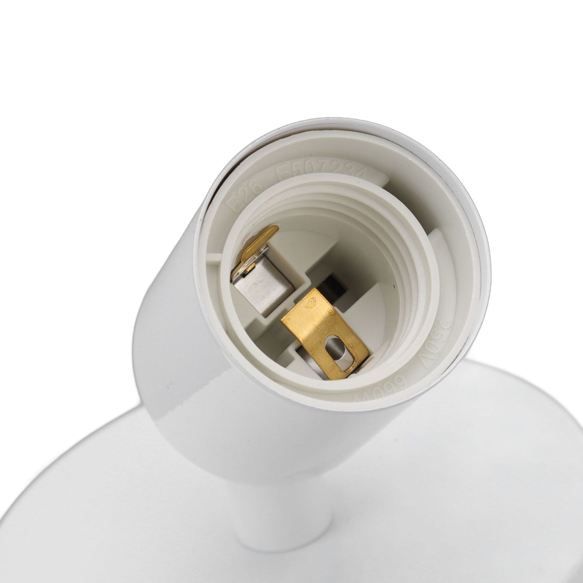 E26 E27 Wall Lamp Holder Modern Simple Wall Lamp Base for Bedroom Living Room Showcase 85‑265V White