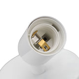 E26 E27 Wall Lamp Holder Modern Simple Wall Lamp Base for Bedroom Living Room Showcase 85‑265V White - Extra Image