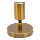 E27 E26 Wall Lamp Base 180 Degrees Up and Down Adjustable Iron Decoration Bulb Socket for Bedroom Living Room Gold - Front View