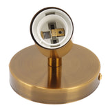 E27 E26 Wall Lamp Base 180 Degrees Up and Down Adjustable Iron Decoration Bulb Socket for Bedroom Living Room Gold