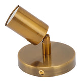 E27 E26 Wall Lamp Base 180 Degrees Up and Down Adjustable Iron Decoration Bulb Socket for Bedroom Living Room Gold - Rear View