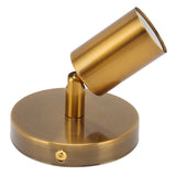 E27 E26 Wall Lamp Base 180 Degrees Up and Down Adjustable Iron Decoration Bulb Socket for Bedroom Living Room Gold - Close-Up Angle