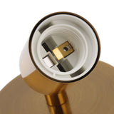 E27 E26 Wall Lamp Base 180 Degrees Up and Down Adjustable Iron Decoration Bulb Socket for Bedroom Living Room Gold