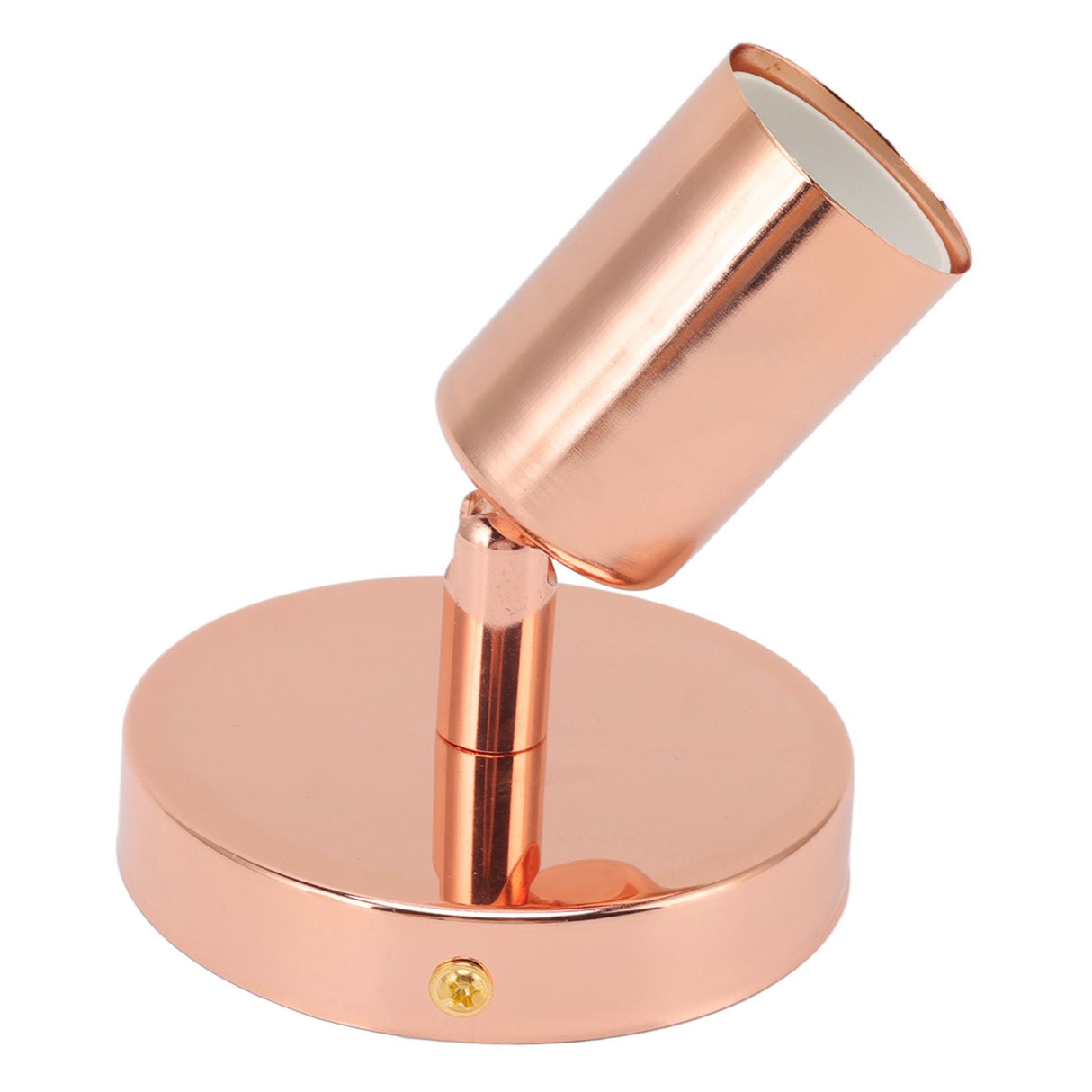 E27 E26 Wall Lamp Base 180 Degrees Up and Down Adjustable Iron Decoration Bulb Socket for Bedroom Living Room Rose Gold