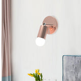 E27 E26 Wall Lamp Base 180 Degrees Up and Down Adjustable Iron Decoration Bulb Socket for Bedroom Living Room Rose Gold - Extra Image