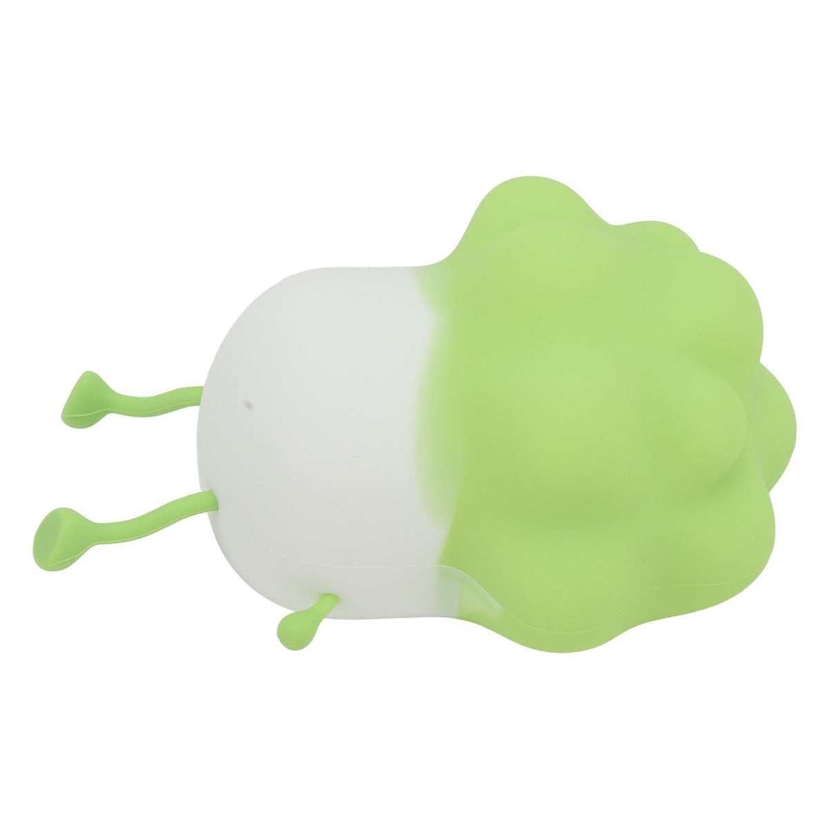 Cabbage Silicone Night Light Cartoon Vegetable Cell Phone Holder Decompression Rechargeable Night Lamp for Bedside Decor Green