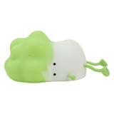 Cabbage Silicone Night Light Cartoon Vegetable Cell Phone Holder Decompression Rechargeable Night Lamp for Bedside Decor Green