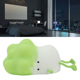 Cabbage Silicone Night Light Cartoon Vegetable Cell Phone Holder Decompression Rechargeable Night Lamp for Bedside Decor Green