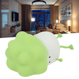 Cabbage Silicone Night Light Cartoon Vegetable Cell Phone Holder Decompression Rechargeable Night Lamp for Bedside Decor Green