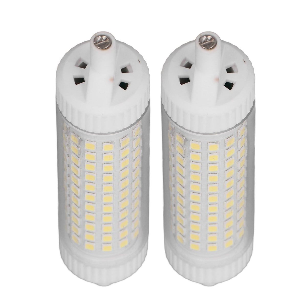 2Pcs R7S LED Light Bulb 118mm Dimmable 15W 154 LEDs Double Ended Floodlight for Home Night Advertising Lighting 220V White Light