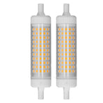 2Pcs R7S LED Light Bulb 118mm Dimmable 15W 154 LEDs Double Ended Floodlight for Home Night Advertising Lighting 220V Warm Light