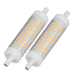 2Pcs R7S LED Light Bulb 118mm Dimmable 15W 154 LEDs Double Ended Floodlight for Home Night Advertising Lighting 220V Warm Light