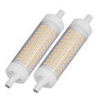 2Pcs R7S LED Light Bulb 118mm Dimmable 15W 154 LEDs Double Ended Floodlight for Home Night Advertising Lighting 220V Warm Light