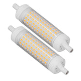2Pcs R7S LED Light Bulb 118mm Dimmable 15W 154 LEDs Double Ended Floodlight for Home Night Advertising Lighting 220V Warm Light